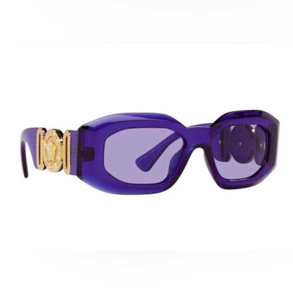 Versace Women's Sunglasses in Purple and Gold